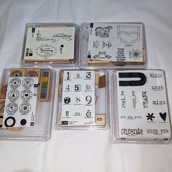 Stampin' Up Hodgepodge of Rubber Stamp Sets 35+ pieces - Picture 3 of 5